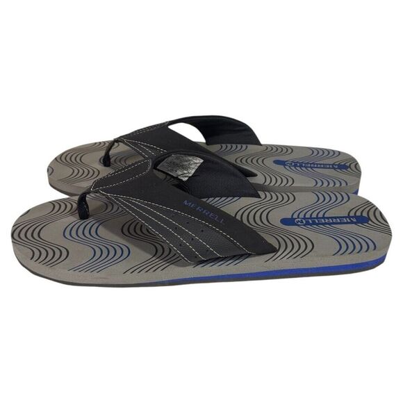 Merrell Breakwater Men's Sandals Size US 11 Thong Slide‎ Flip Flops Blue - Picture 1 of 5